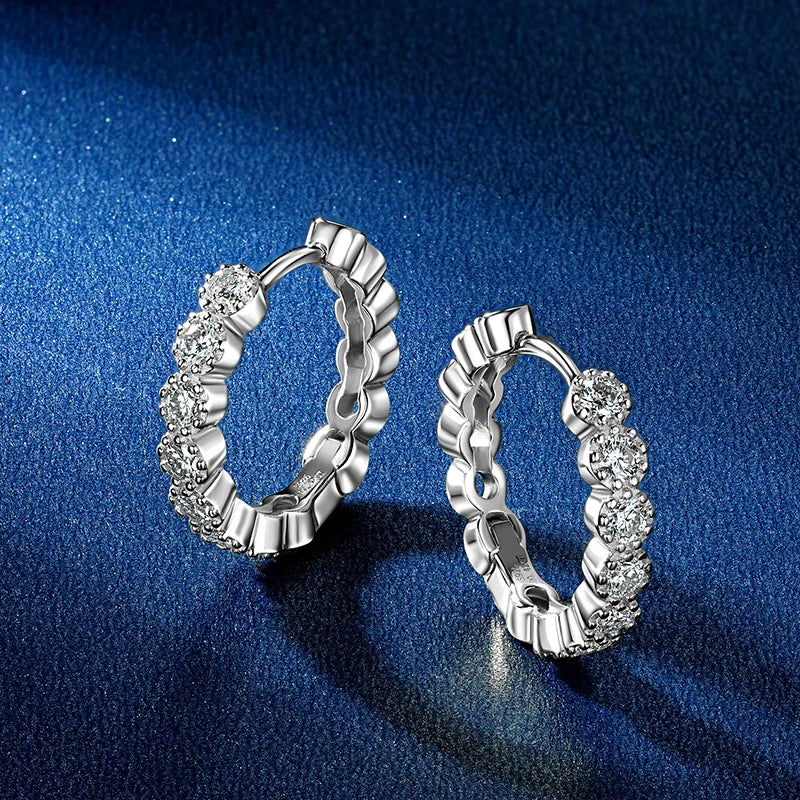 The Brilliant Moissanite Hoops