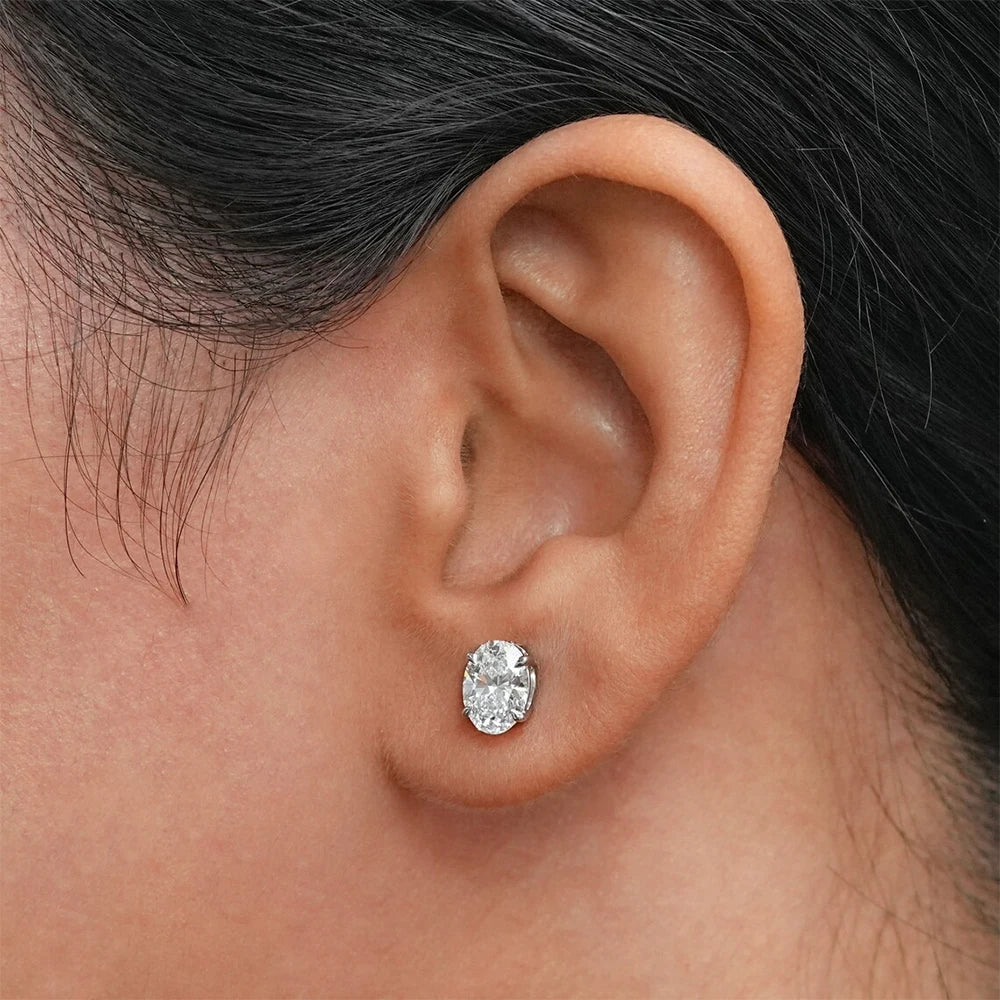 Evelyne Eclipse Moissanite Studs
