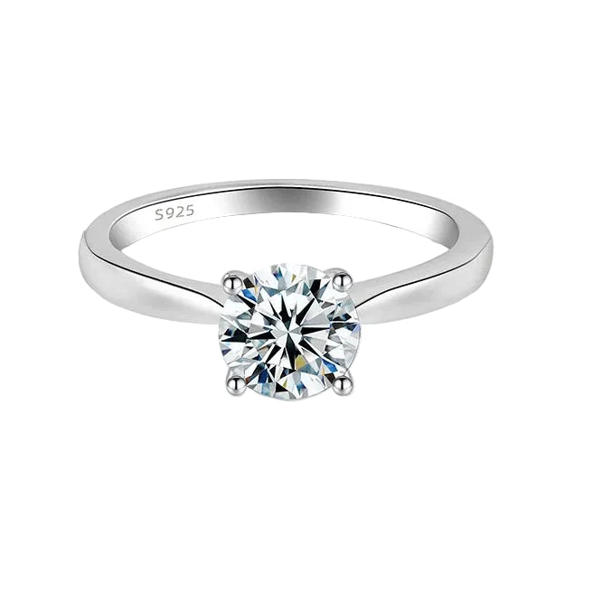 Moissanite Solitaire Ring 1 CT