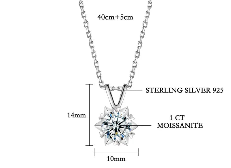 The Celestial Star Moissanite Necklace