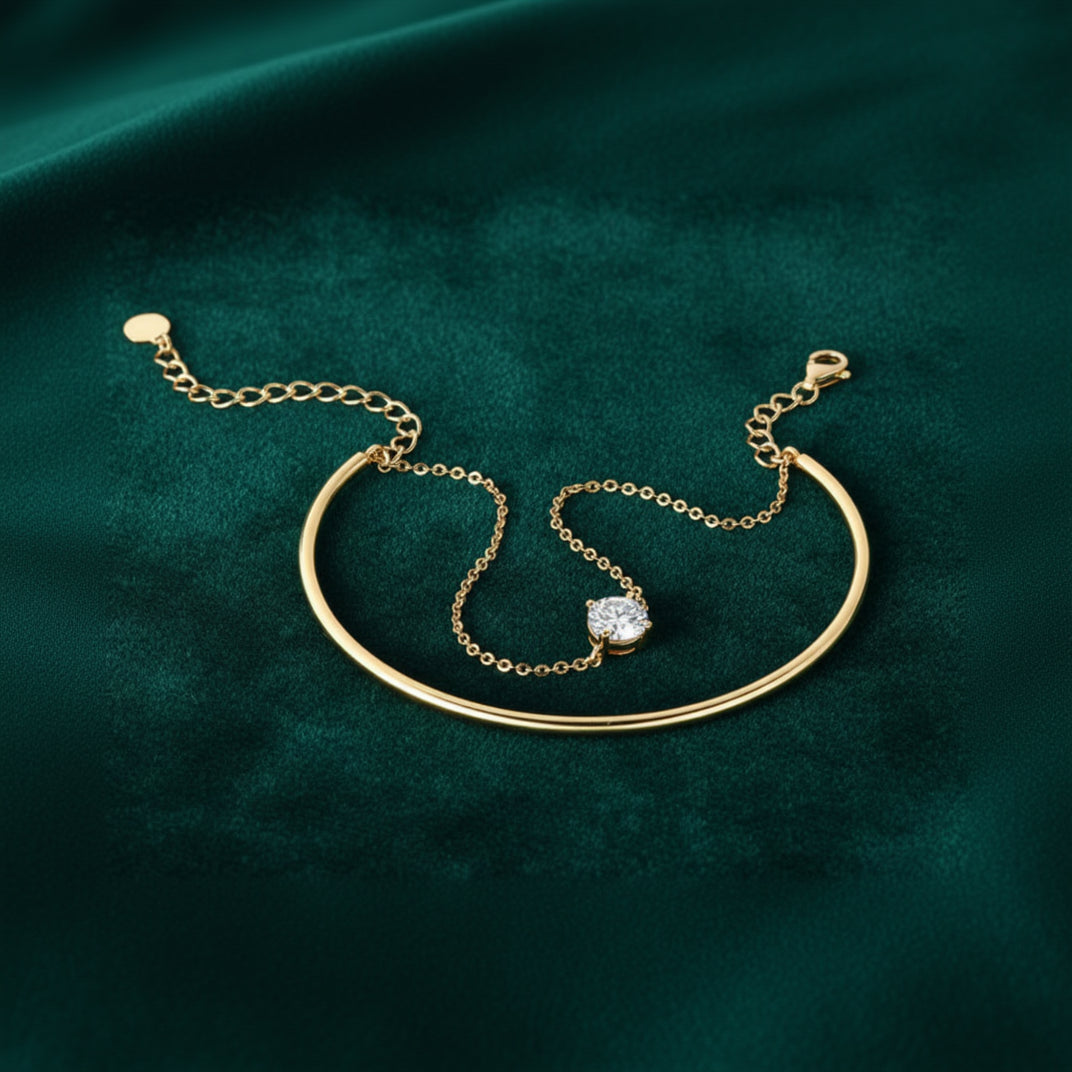 Isadora Double Chain Moissanite Bracelet