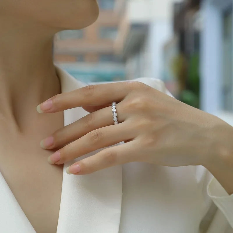 The Essential Eternity Moissanite Band