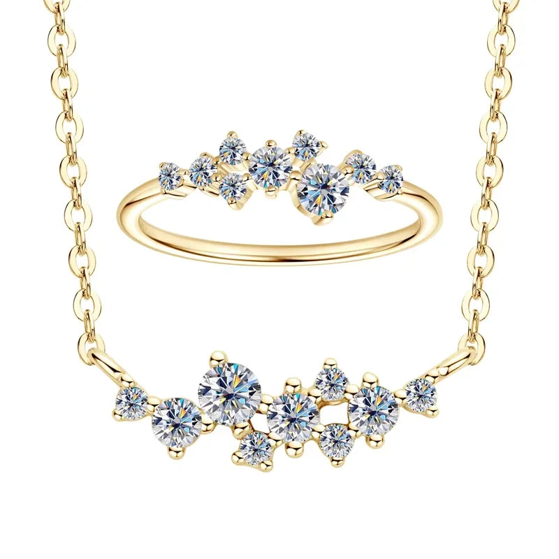 Aurora Moissanite Duo Set