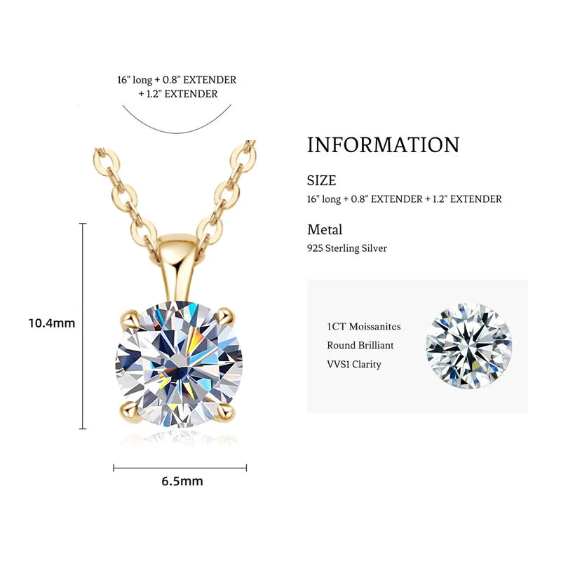 Selene Radiance Moissanite Necklace