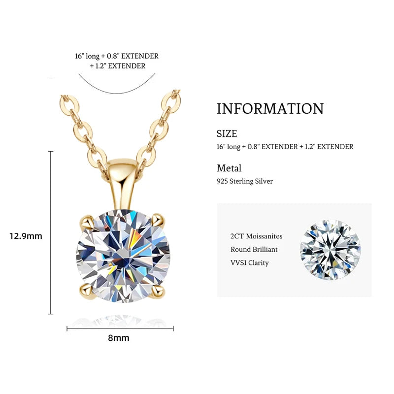 Selene Radiance Moissanite Necklace