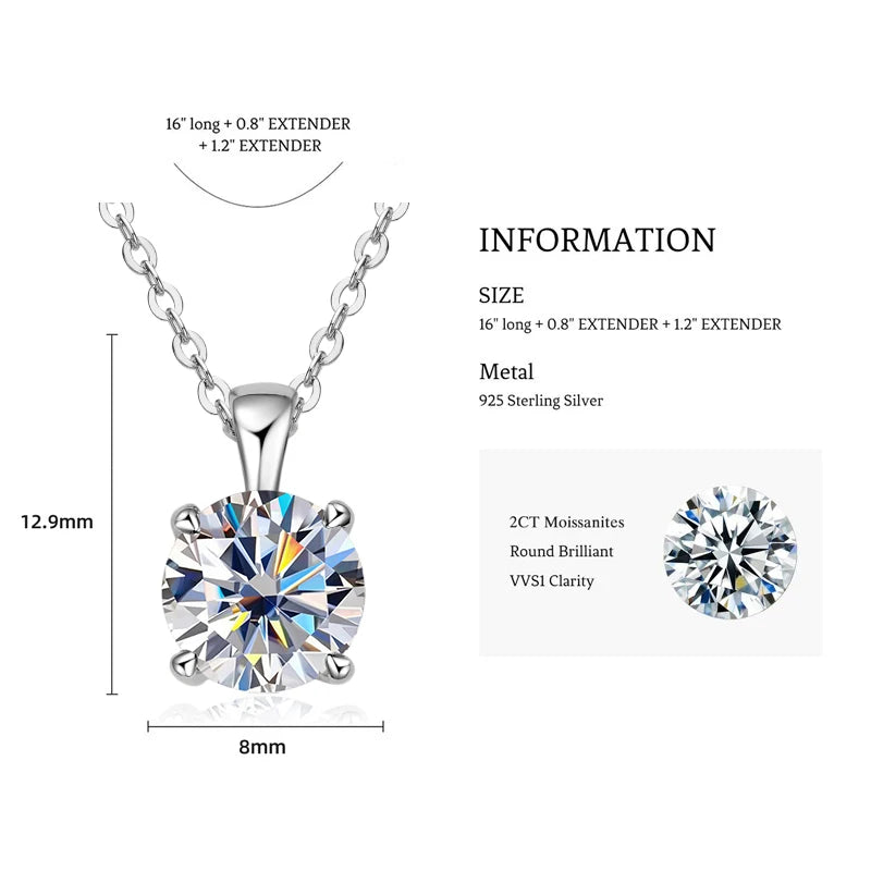 Selene Radiance Moissanite Necklace