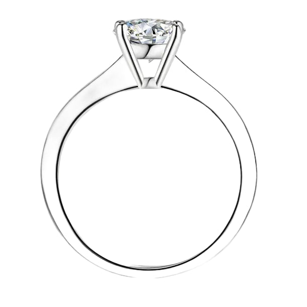 Moissanite Lumière Solitaire Ring