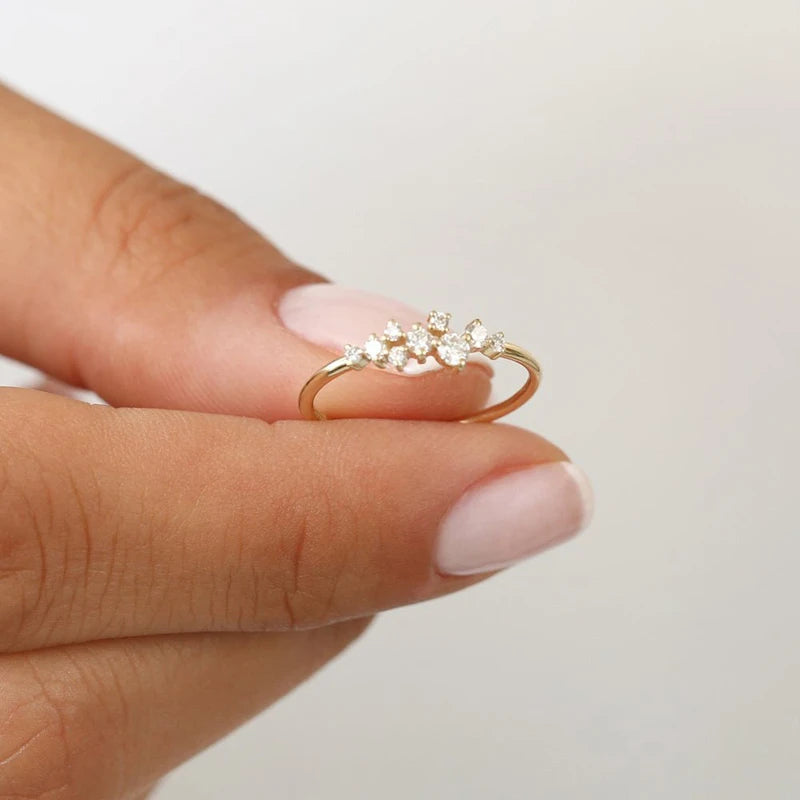 Celeste Blossom Moissanite Ring