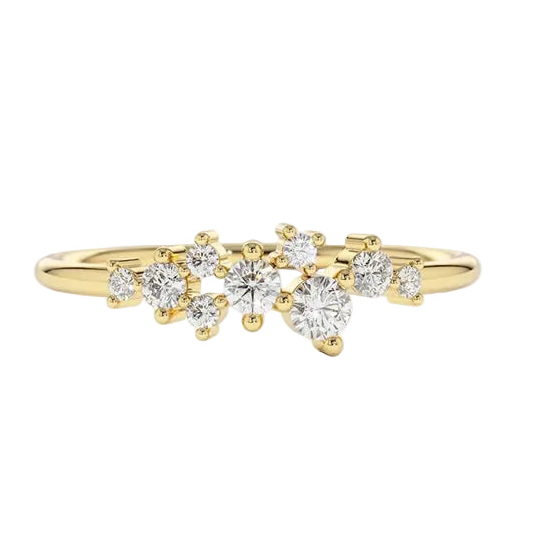 Celeste Blossom Moissanite Ring