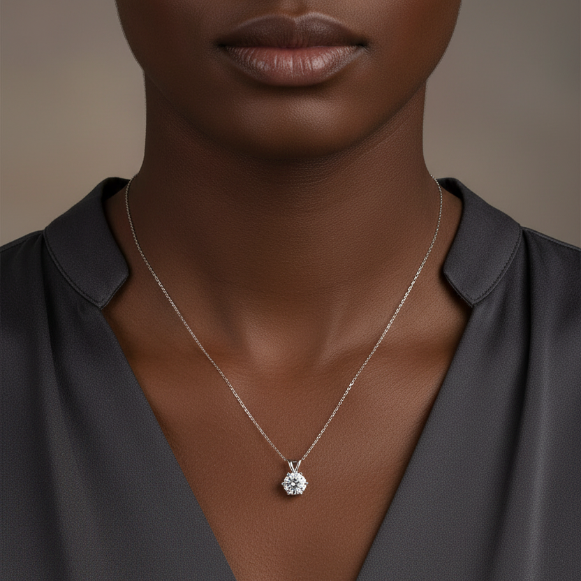 The Celestial Star Moissanite Necklace