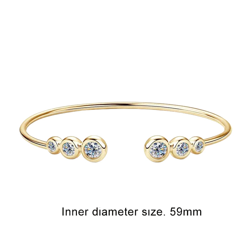 Valentina Moissanite Bangle Set