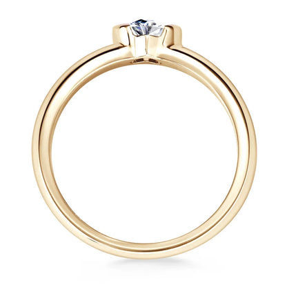 The Solitaire Heart Ring