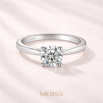 Moissanite Lumière Solitaire Ring