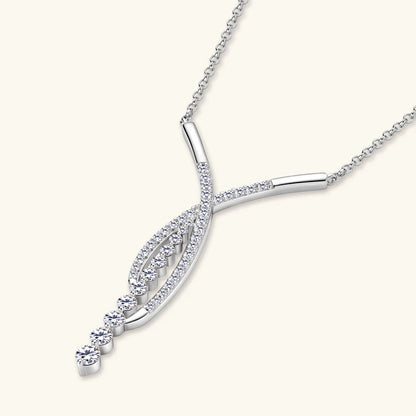Livia Moissanite Cascade Y-Necklace