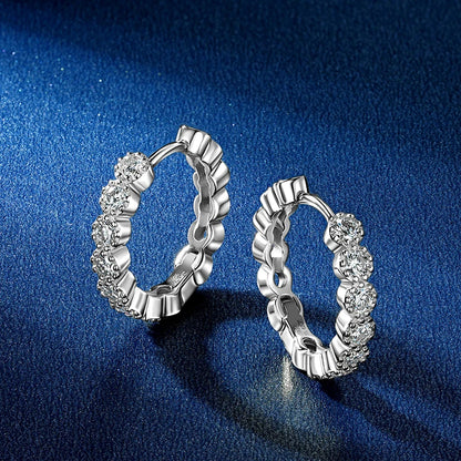 The Brilliant Moissanite Hoops