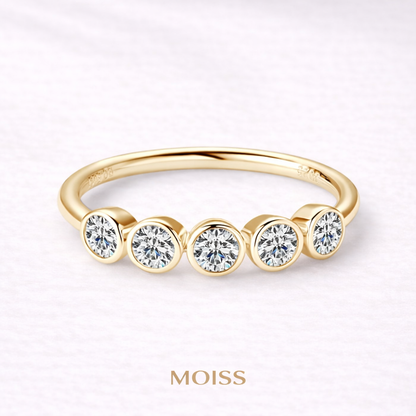 Amélie Five-Stone Moissanite Ring