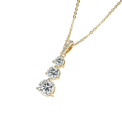 Amélie Trinity Moissanite Necklace