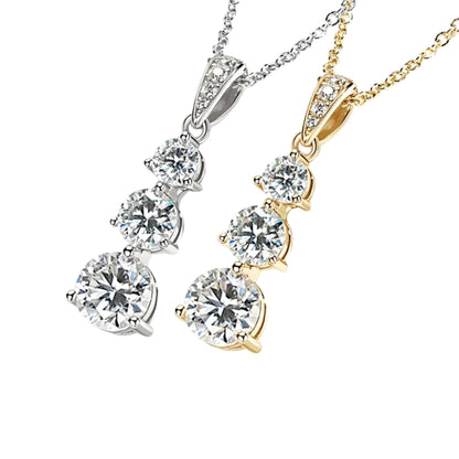 Amélie Trinity Moissanite Necklace