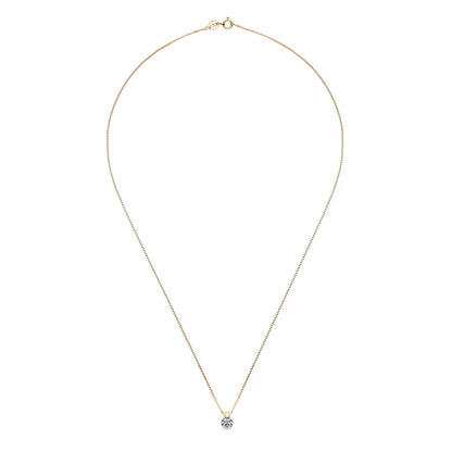 Aurora Moissanite Solitaire Necklace