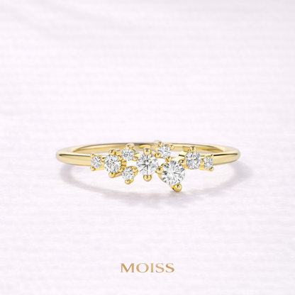 Celeste Blossom Moissanite Ring