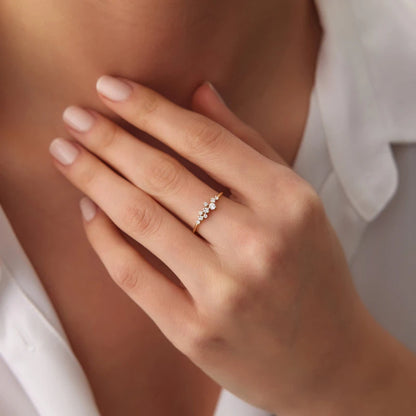 Celeste Blossom Moissanite Ring