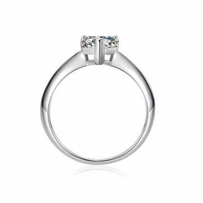 Celeste Heart Moissanite Ring