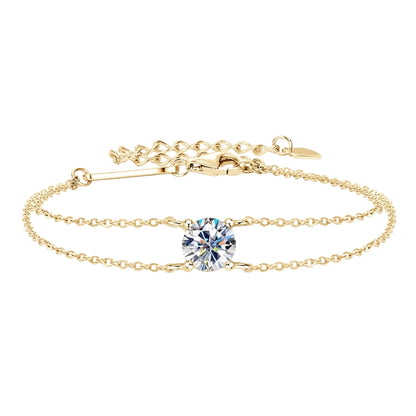 Double Chain Moissanite Bracelet