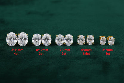 Evelyne Eclipse Moissanite Studs
