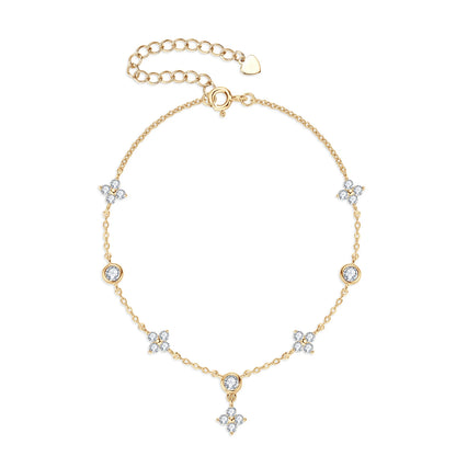 Isabella Moissanite Floral Bracelet