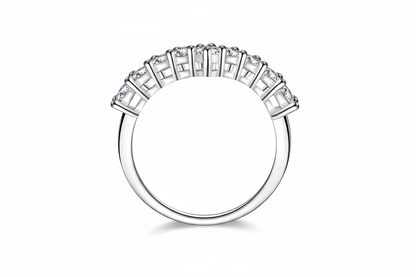 Moissanite Chevron Ring