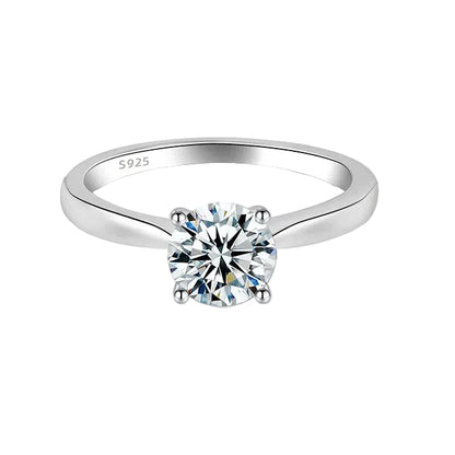 Moissanite Lumière Solitaire Ring