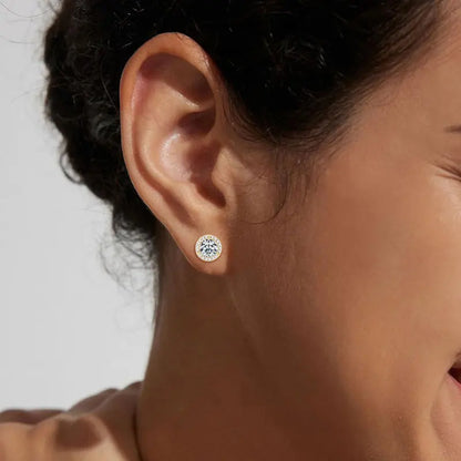 Aurelia Halo Moissanite Stud Earrings