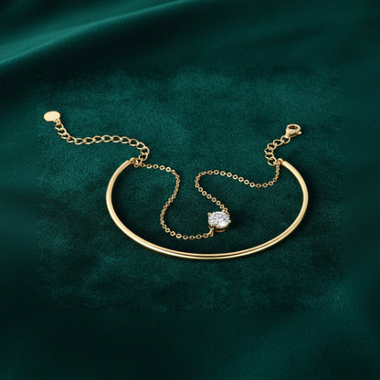 Isadora Double Chain Moissanite Bracelet