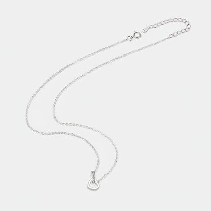 The Interlocking Hearts Moissanite Necklace