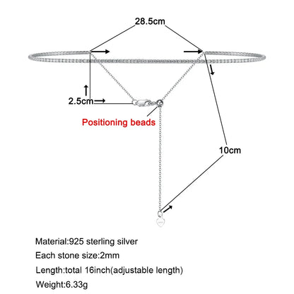 Alessia Moissanite Tennis Choker Necklace