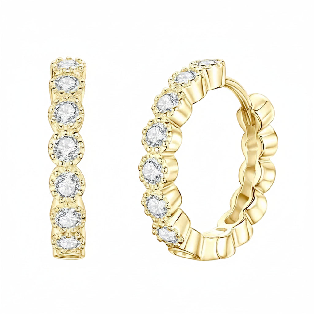 The Brilliant Moissanite Hoops