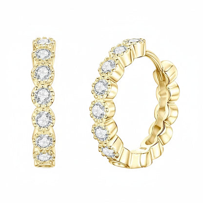 The Brilliant Moissanite Hoops