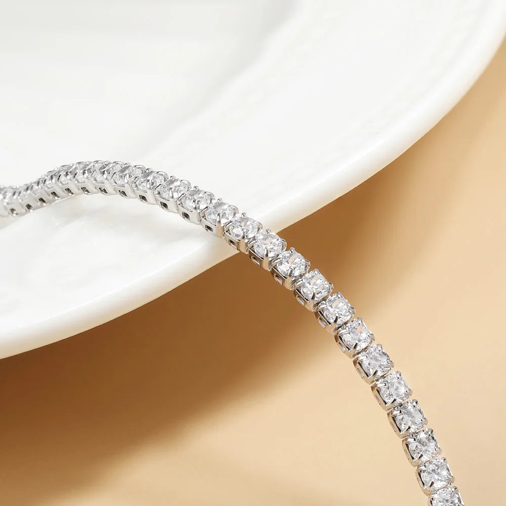 Alessia Moissanite Tennis Choker Necklace
