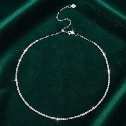 Alessia Moissanite Tennis Choker Necklace