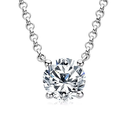 Valentina Moissanite Solitaire Necklace
