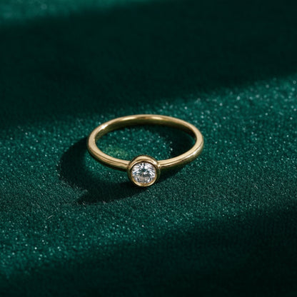 Aurelia Bezel Moissanite Ring