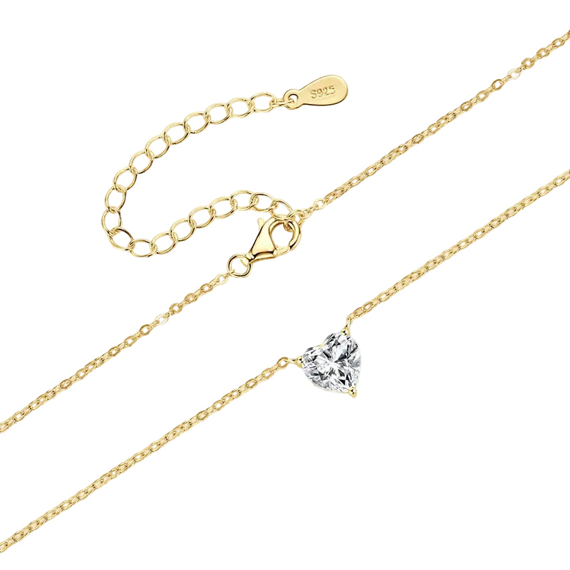 The Solitaire Heart Necklace