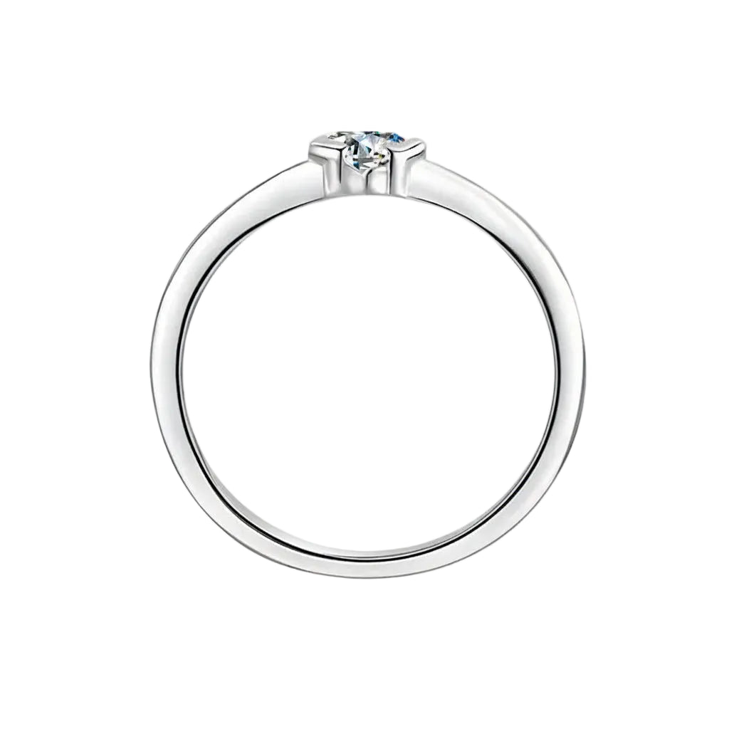 Amélie Heart Moissanite Ring 0.3 CT