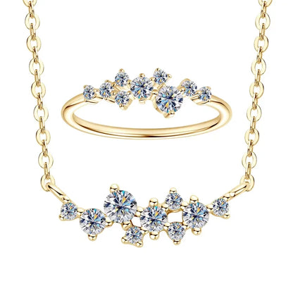 Aurora Moissanite Duo Set