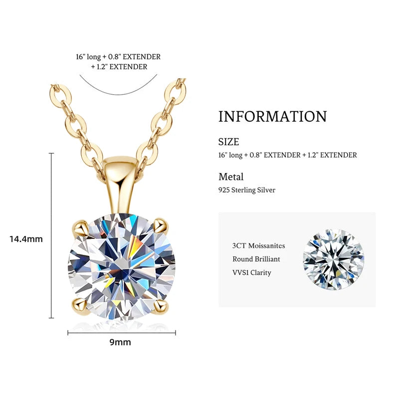 Selene Radiance Moissanite Necklace