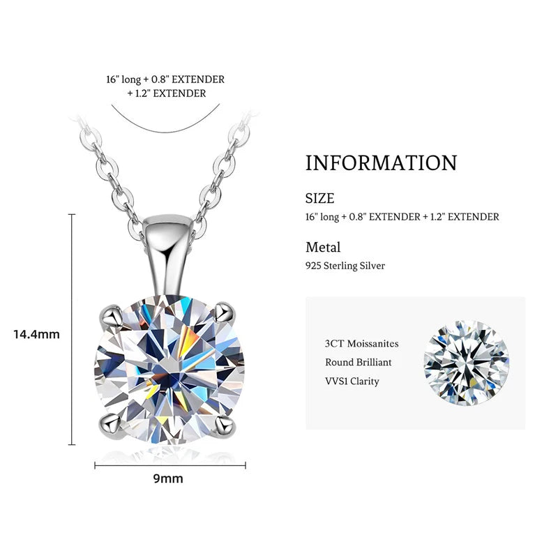 Selene Radiance Moissanite Necklace