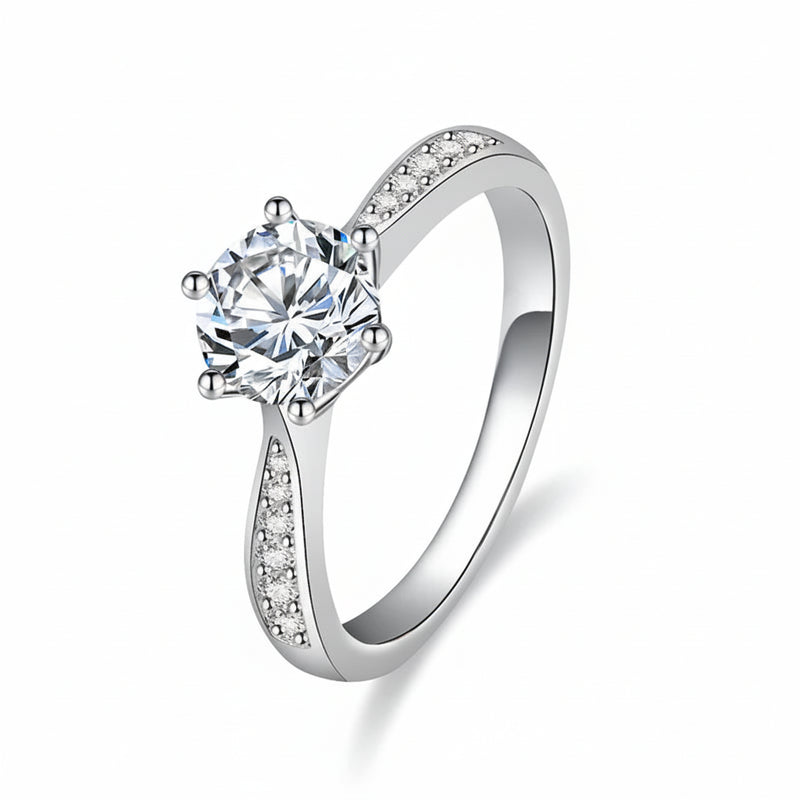 Eternal Halo Moissanite Ring