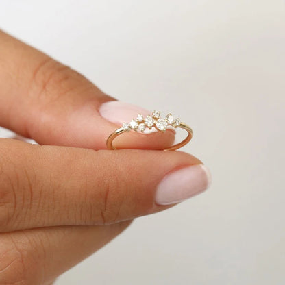 Celeste Blossom Moissanite Ring