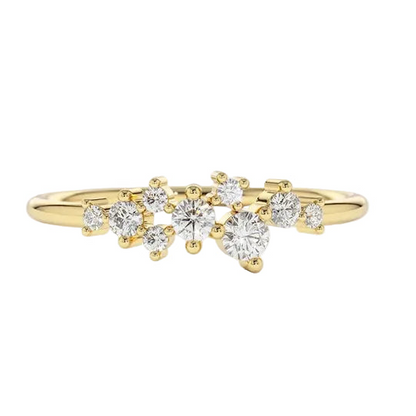 Celeste Blossom Moissanite Ring