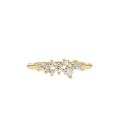 Celeste Blossom Moissanite Ring